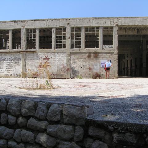 Uninhabited island, former Yugoslav prison  "Croatian Alcatraz"