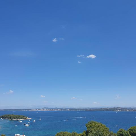 Adriatic summer day sea landscape