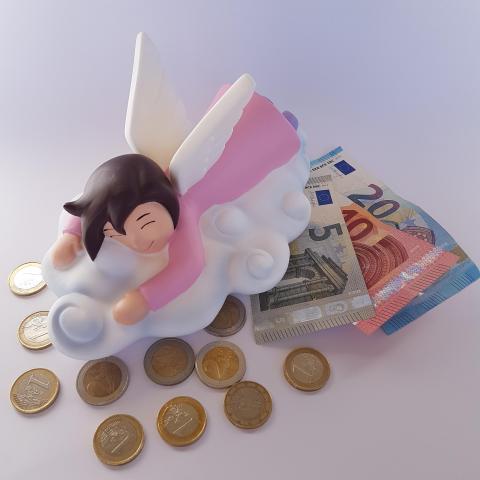 Cute ANGEL Kids money bank 