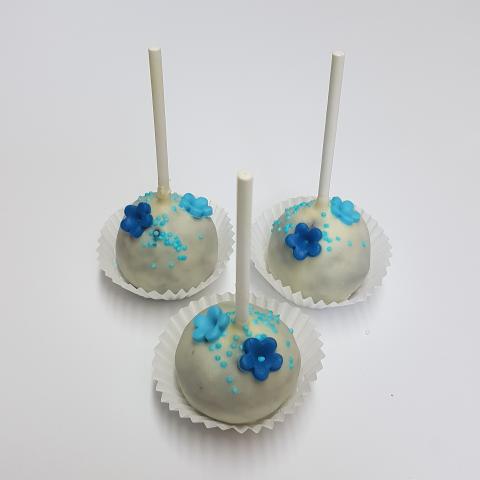 Blue cake pops