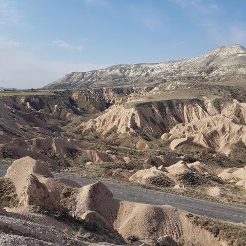 Wonderful landscape of Cappadocia in Turkey 