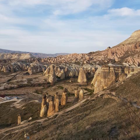 The "Love Valley" in Cappadocia