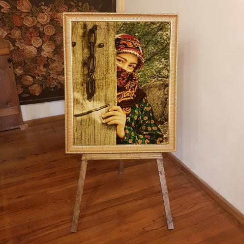 Handmade Turkish picture woven from silk