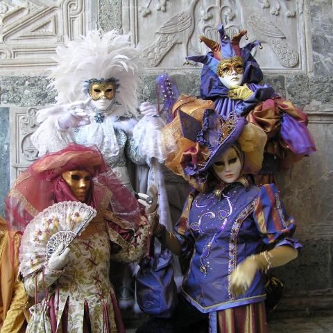 Venetian carnival masks Stock Image 