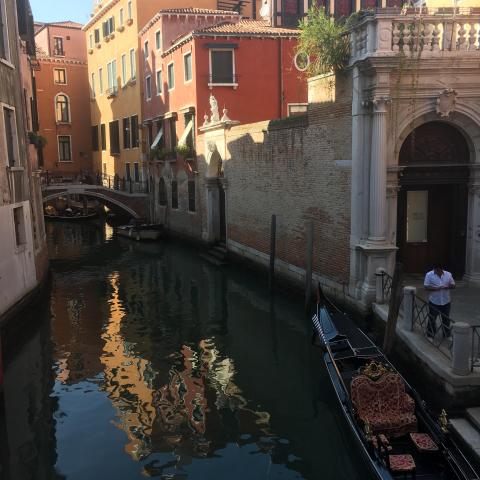 Venice - Canal boats and bridges - Free photos