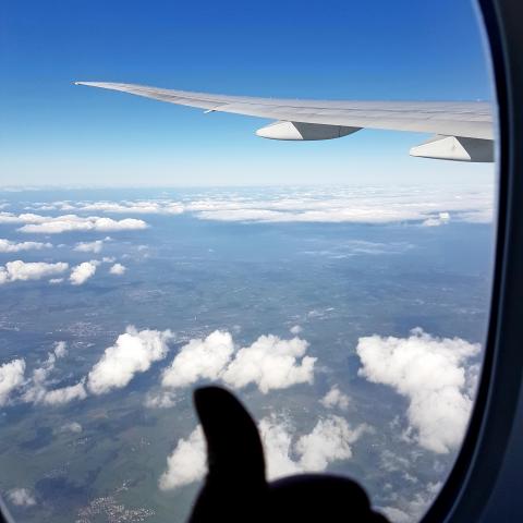 View of Zurich  from the plane